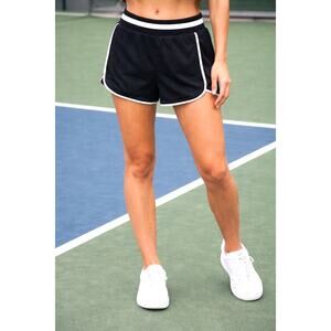 Free People Prep in Your Step Shorts Black Combo size XL